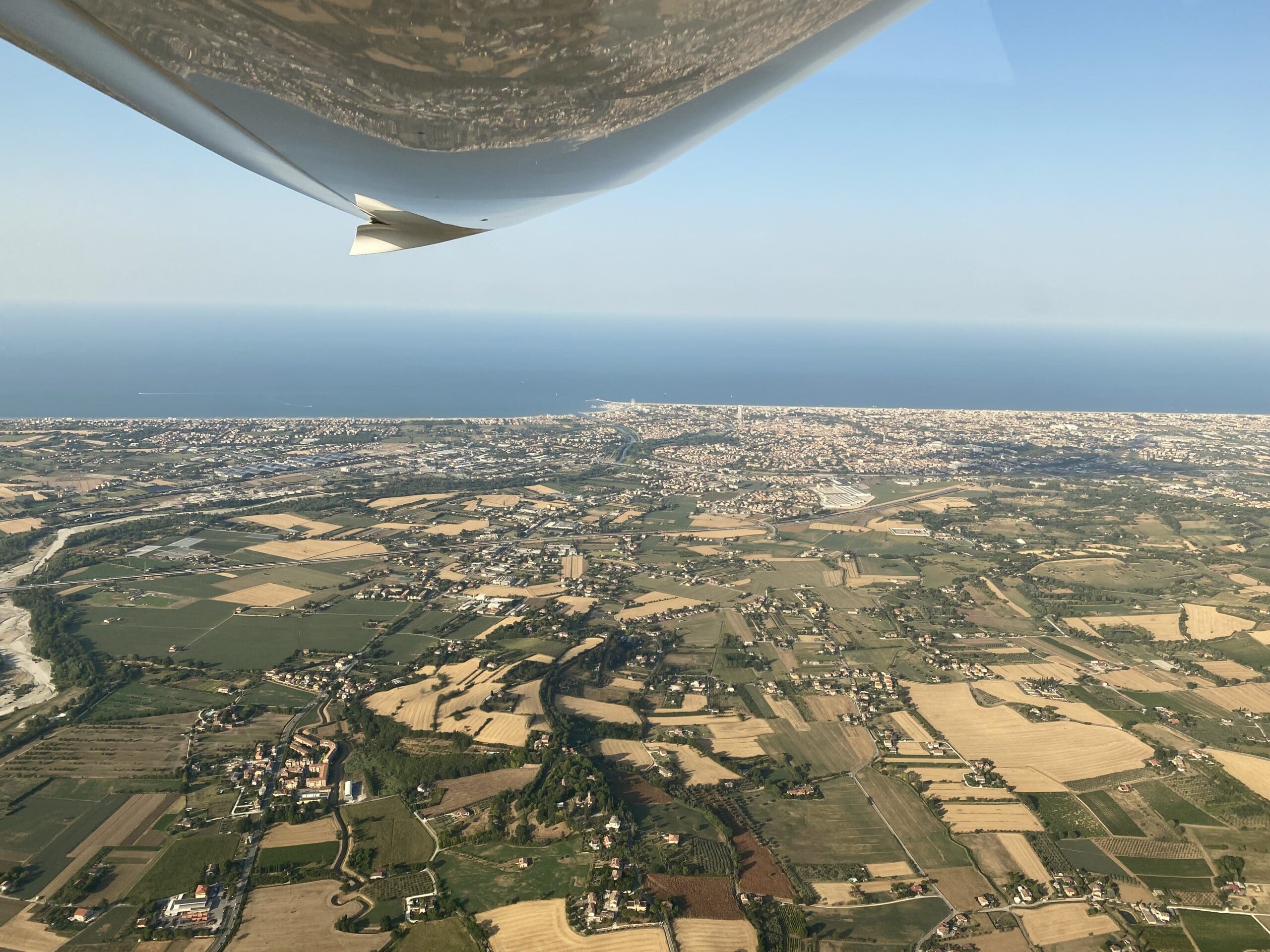 Flying over Rimini